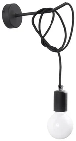 Sollux Nástenné svietidlo EDISON 1xE27/60W/230V čierna SLX0246