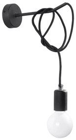Nástenné svietidlo EDISON 1xE27/60W/230V čierna
