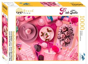 Brain Tree Puzzle Ružovo prestreté 1000 dielikov