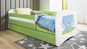 XXXLutz POSTEĽ PRE DETI A MLÁDEŽ 80/160 cm, zelená, biela MID.YOU - Detské izby - 00214200021F