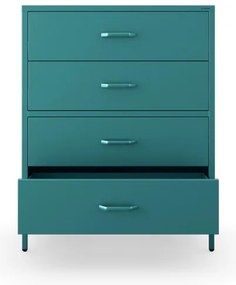 Komoda CARLA, 800 x 1015 x 400 mm, Modern: morská farba