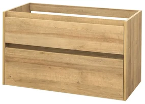 Mereo Mereo, Opto, kúpeľňová skrinka 101 cm, biela, dub, biela/dub, čierna, MER-CN922S