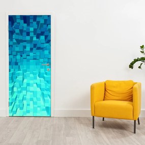 Fototapeta na dvere - Abstraktné kocky (95x205cm)