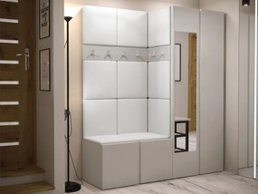 Predsieň Tavasz XII, Farby: kašmír, Farba čalúnenia:: ekokoža Soft 017 (biela)