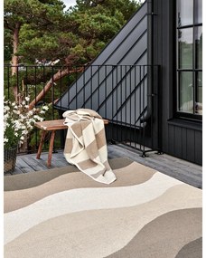 Hnedo-béžový vnútorný a vonkajší koberec 70x100 cm Urvi Earth – Pappelina