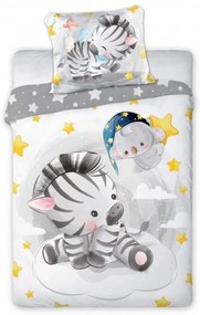 Obliečky do postieľky Zebra 135x100cm+40x60cm Faro Tiahome