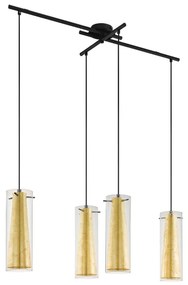 Eglo 97653 - Luster na lanku PINTO GOLD 4xE27/60W/230V