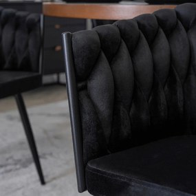 PROXIMA.store - Čalúnená jedálenska stolička ELENA FARBA: modrá