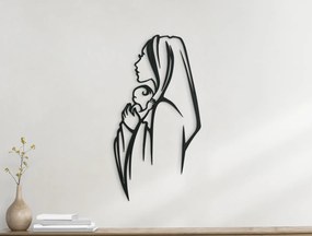 drevko Moderná nálepka Mária s Ježiškom