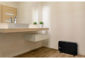 Sencor - Elektrický priamotop/konvektor 750/1250/2000W/230V termostat IP24 čierna