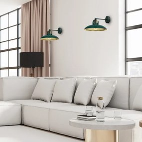 Brilagi - Nástenné svietidlo FLAMENGO 1xE27/60W/230V zelená