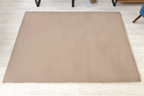 Koberec BUNNY taupe, béžová, imitácia králičej kožušiny Veľkosť: 160x220 cm