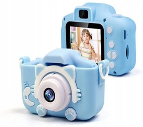 Digitálny fotoaparát pre deti Mačička X5 modrý