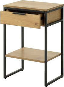 Odkladací stolík v dekore duba 30x40 cm Cesura – Unique Furniture