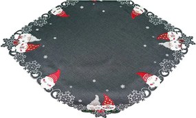Vianočný obrus so škriatkami 85 × 85 cm