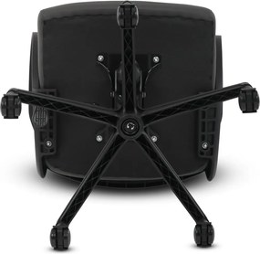 Kancelárska otočná stolička NERO — látka, sivá