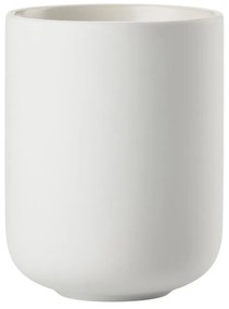 Biely kameninový téglik na zubné kefky Sensu – Zone