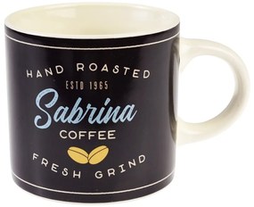 Antracitový/krémový keramický hrnček 350 ml Sabrina – Rex London