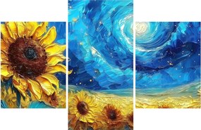 Obraz - Maľba slnečníc (90x60 cm)
