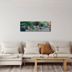 Obraz - Chameleon (s hodinami) (90x30 cm)
