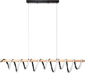 Toolight Toolight, LED stropné svietidlo 120cm 30W 4000K APP1288-CP, čierna-hnedá, OSW-00943