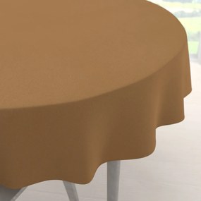 Biante Veľký dekoračný okrúhly obrus BKU-120 Bronzovo hnedý Ø 240 cm