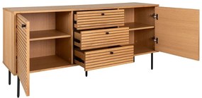 Nízka komoda v dekore duba v prírodnej farbe 150x74 cm Kyoto – House Nordic