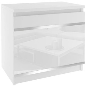Nočný stolík Belini biely  BH SN1/1/W/W/4W/0