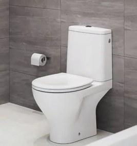 Cersanit Moduo CleanOn, kombi wc so splachovaním 3/5l + sedátko z duroplastu, biela, K116-030