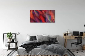 Sklenený obraz Farebné pruhy fraktály 125x50 cm