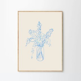 Moikka Plagát Flower Study by Chloe Purpero Johnson 40x50