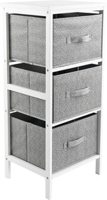 XXXLutz KOMODA, borovica, sivá, biela, 37/80/30 cm Carryhome - Detské izby - 004201012003