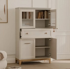 Vysoká komoda DANNA 90 cm kašmír