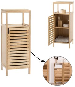 Polička do kúpeľne Sicela 1, bambus