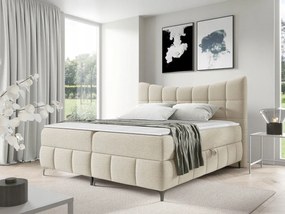 Manželská posteľ 160cm Zarandeaba (krémová)