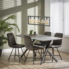 Jedálenský stôl 56-85 160x90cm Betón optik  - Komfort-nábytok