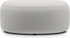 Svetlosivá zamatová podnožka Kate – Micadoni