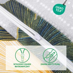 FLANELOVÉ OBLIEČKY FLANELOVE 160X200 CM, 2KS 70X80 CM LISTY