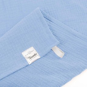 Biante Mušelínová utierka Nature MSN-039 Nebeská modrá - sada 3 ks