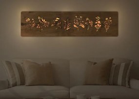 Svietiaci obraz Bylinky na batériu