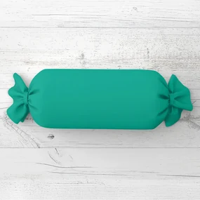 Biante Vankúš valec bonbon Rongo RG-091 Tyrkysovo zelený 15x40 cm