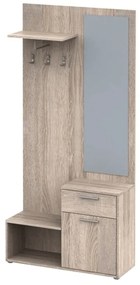 Predsieňová zostava, dub sonoma, NOKO-SINGA 03