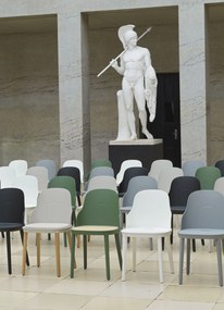 Stolička Allez PP s prúteným sedadlom čierna