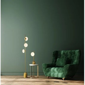 Searchlight EU94040-1GO - Stolná lampa PEBBLE 1xG9/7W/230V zlatá