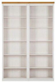 Biela knižnica z borovicového dreva 148x223 cm Anita – Støraa