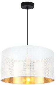 Závesné svietidlo Asti0, 1x biele PVC tienidlo, (fi 35cm), g, b