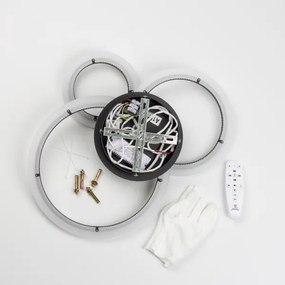 Brilagi - LED Stmievateľný prisadený luster ORBITS LED/40W/230V 3000-6500K čierna + DO