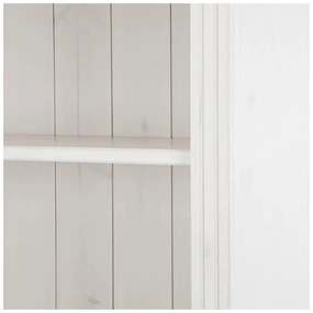 Biela knižnica z borovicového dreva 74x223x37 cm Anita – Støraa