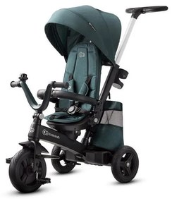 Kinderkraft - Detská trojkolka 5v1 EASYTWIST zelená/čierna AG0165