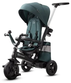Kinderkraft - Detská trojkolka 5v1 EASYTWIST zelená/čierna AG0165